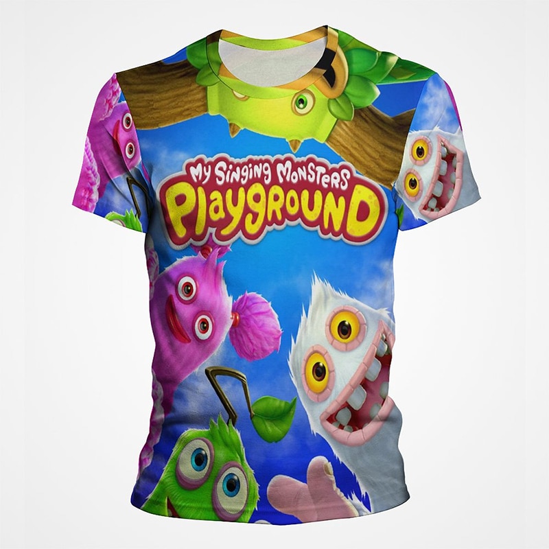 2023 New My Singing Monster T Shirt Men Women Kids Cartoon Anime 3D Printed T-shirt Fashion Short Sleeve Tops Tees Clothes