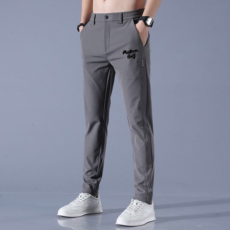 Brand Clothing Spring Summer Straight Suit Pants Men Business Fashion Red Black Blue Solid Color Formal Trousers Large Size
