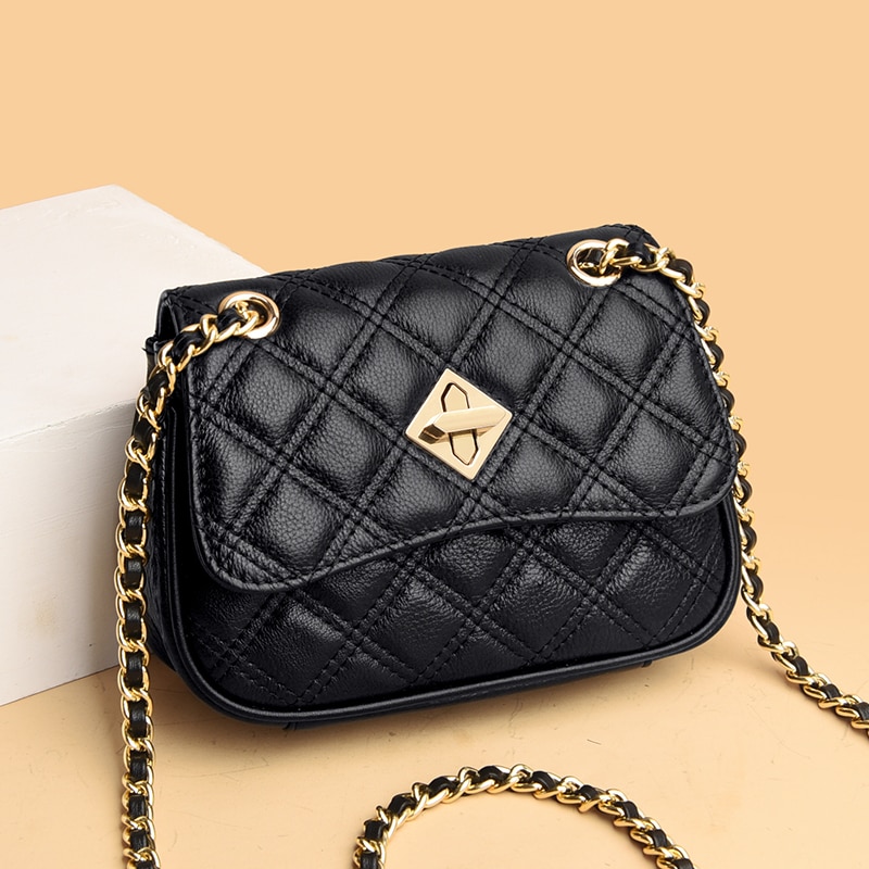 Genuine Leather Bag For Women Luxury Brand Small Ladies Handbag High Quality Natural Cowskin Female Shoulder Crossbody Bags Tote