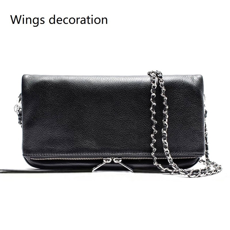 Woman Shoulderbag Wings Decoration Crossbody Bag Clutch Bag Trend Women Handbag Messenger Bag Lady Leisure Bag Sac A Main