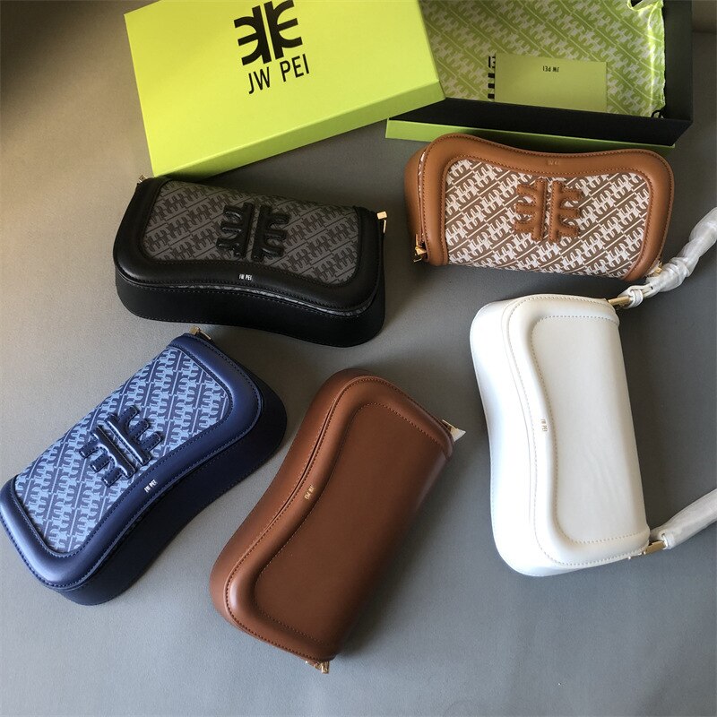 JW PEI Pudding Bag Small Design Armpit Bag  Adjustable Cross Body Shoulder Bag Vintage Women Fashion Bag Baguette Female bag